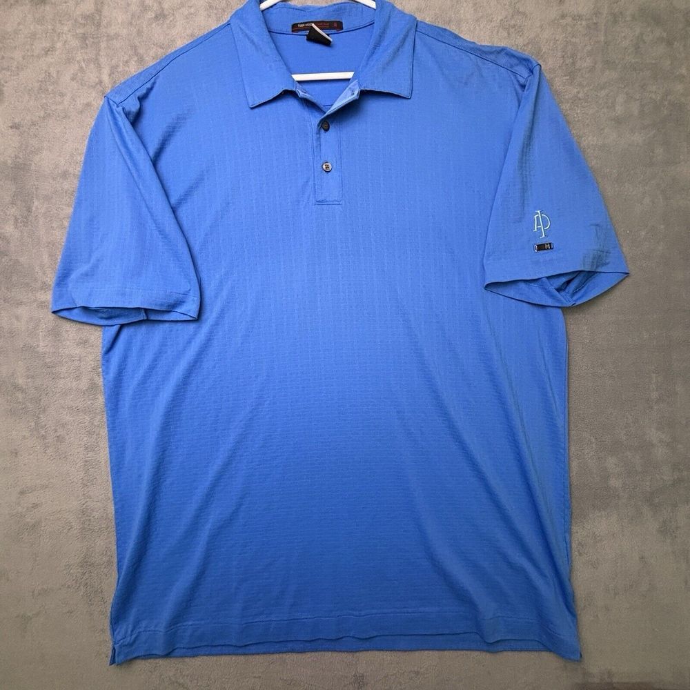 VTG Nike Tiger‎ Woods Collection Polo Shirt Blue Golf Stitch Men's XL